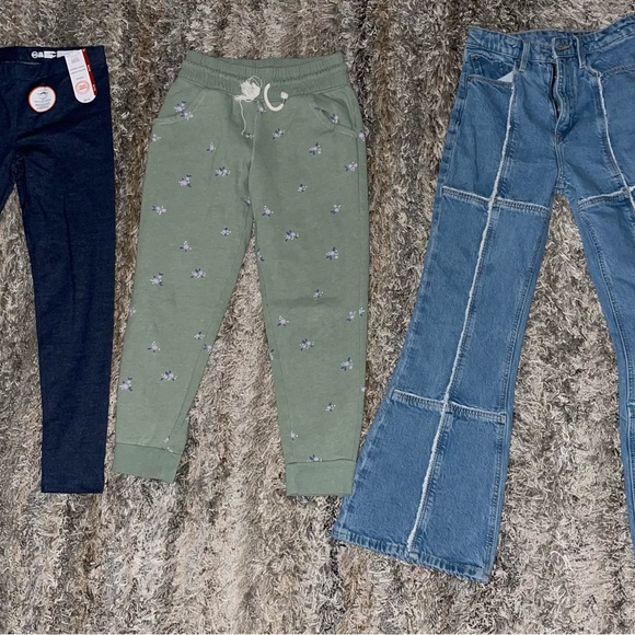 Girl WonderNation legging size 7-8 H&M Jeans size10 Cat&Jack sweatpants size7-8 - Picture 2 of 6